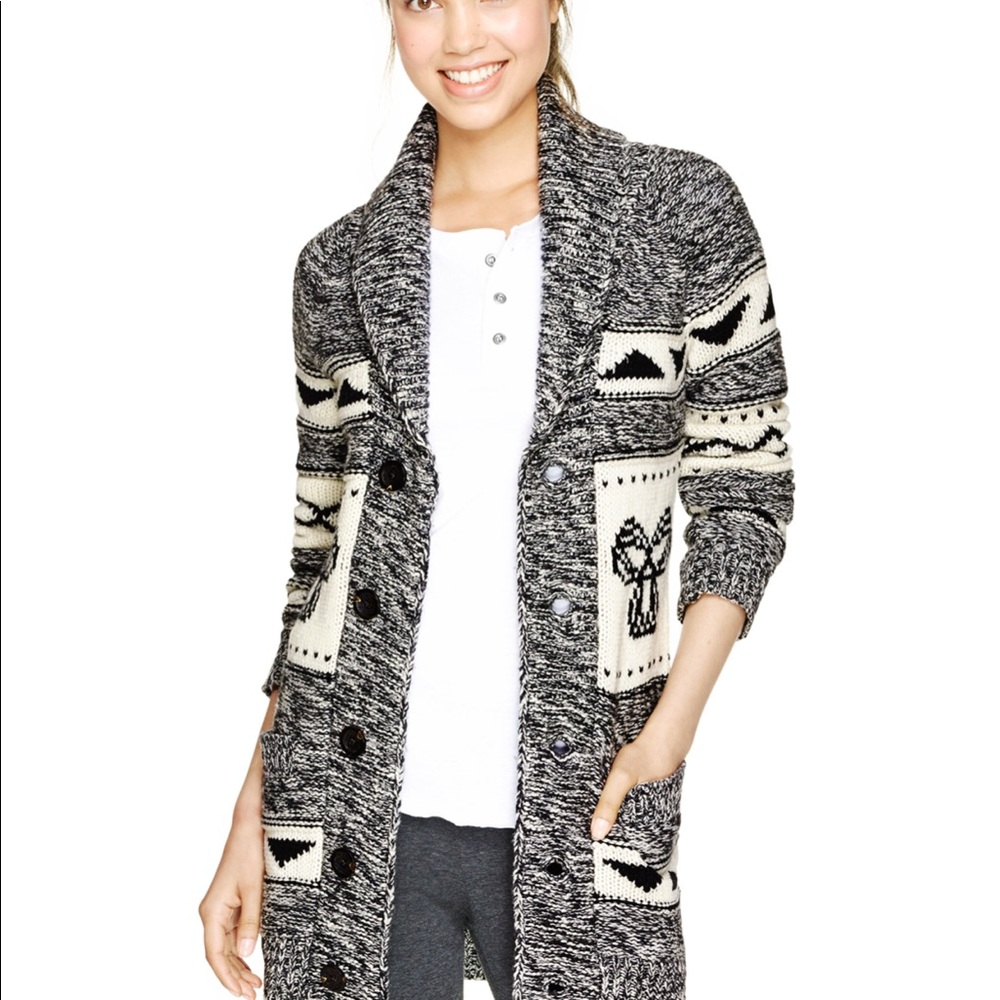 Aritzia TNA Northwest button up sweater sz L